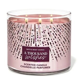 New in box Bath & body works A Thousand Wishes3-Wick Candle